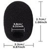 10 Pack Mini Lapel Headset Microphone Windscreen Foam Cover