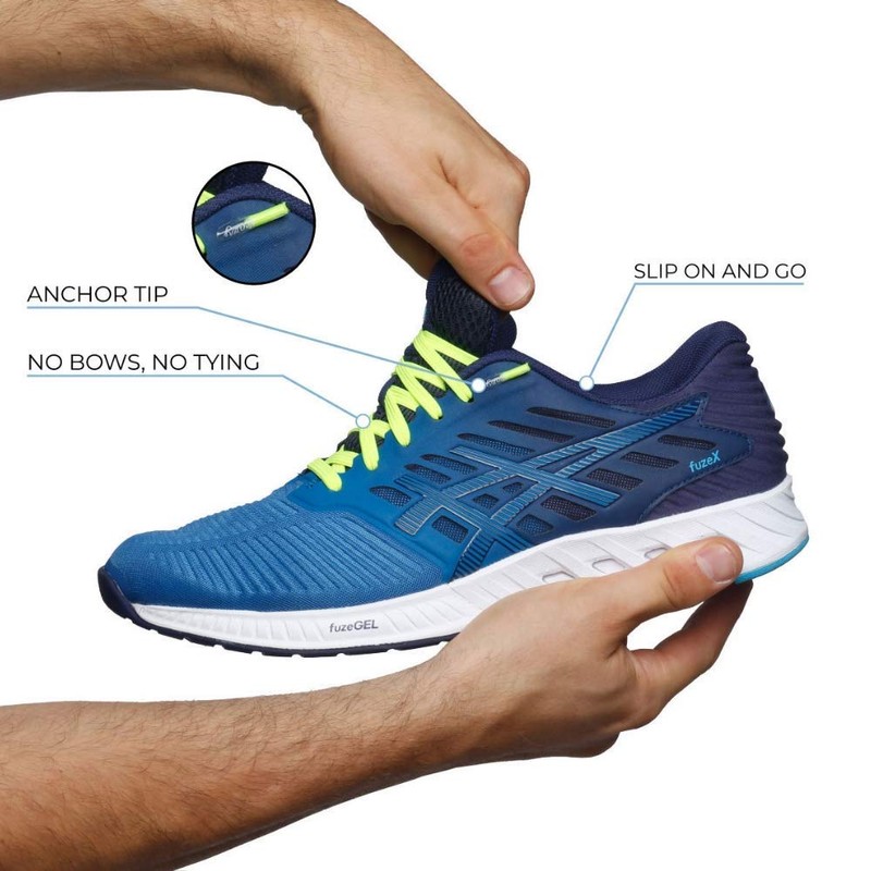 leazy Flat Elastic Shoelaces XL: (up to 7 eyelets per