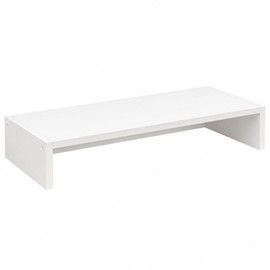 Computer & Laptop Riser Shelf for Desk Storage – Wooden Elevated Organizer for Home, Office & Dormitory Workspaces