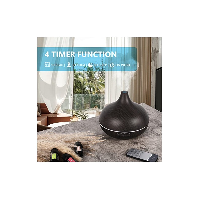 SACATR 550ml Oil Diffuser with 30x5 mL Essential Oils, Ultrasonic