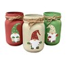 Gnome Winter Mason Jars/Gnome Mason Jars/Winter Decor/Painted Mason Jars