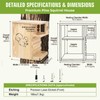 Extra Large Wooden Squirrel House Feeder Outdoor Heavy Duty Nesting