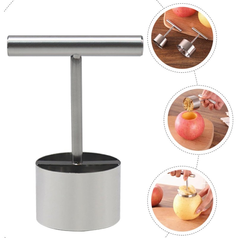 Acero Inoxidable Descorazonador de Frutas para Manzanas y Pepita