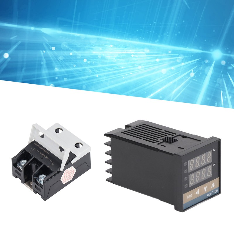 PID Thermostat Temperature Controller Set 0‑400℃ Thermostat Temperature Controller with