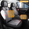 QUYDDC Car Seat Covers for 2 Seats - Nappa Leather