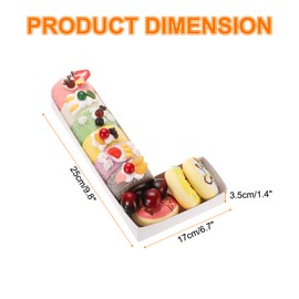 uxcell 10" Cardboard Letter for Charcuterie, Cardboard Food Tray for Graduation Anniversary Birthday Party Decorations Chocolate Candy Cupcake Container (White Letter L)