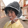 Plastic Waterproof Rain Bonnets Rain Bonnet with Visor Clear Waterproof