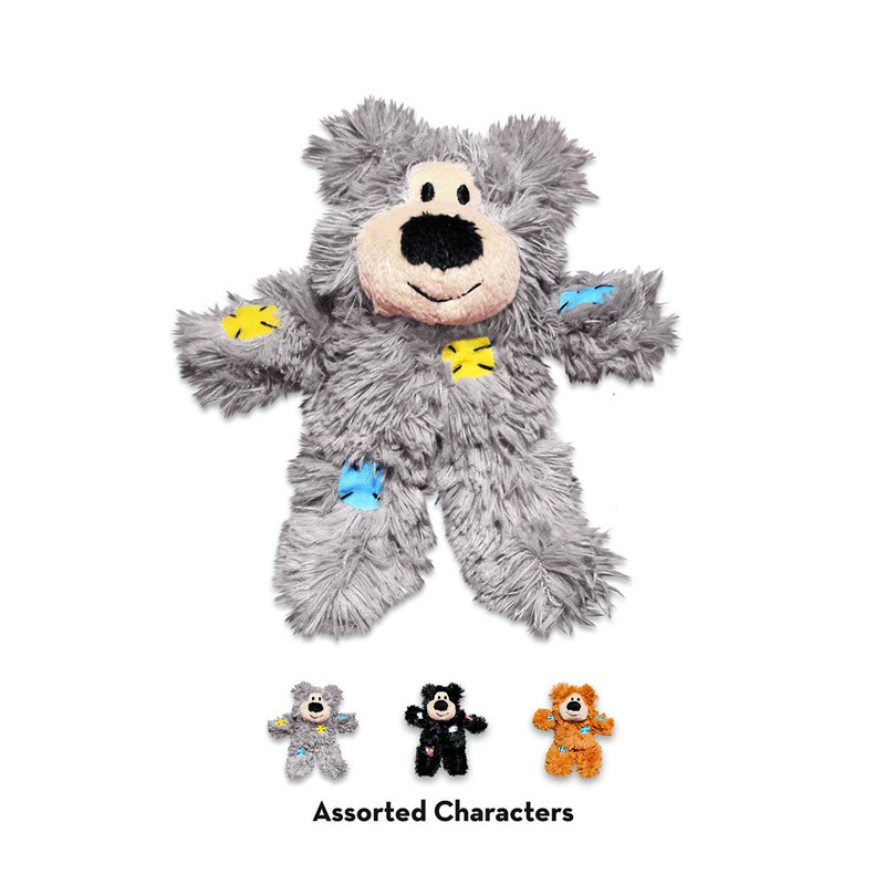 KONG Softies Patchwork Bear Assorted