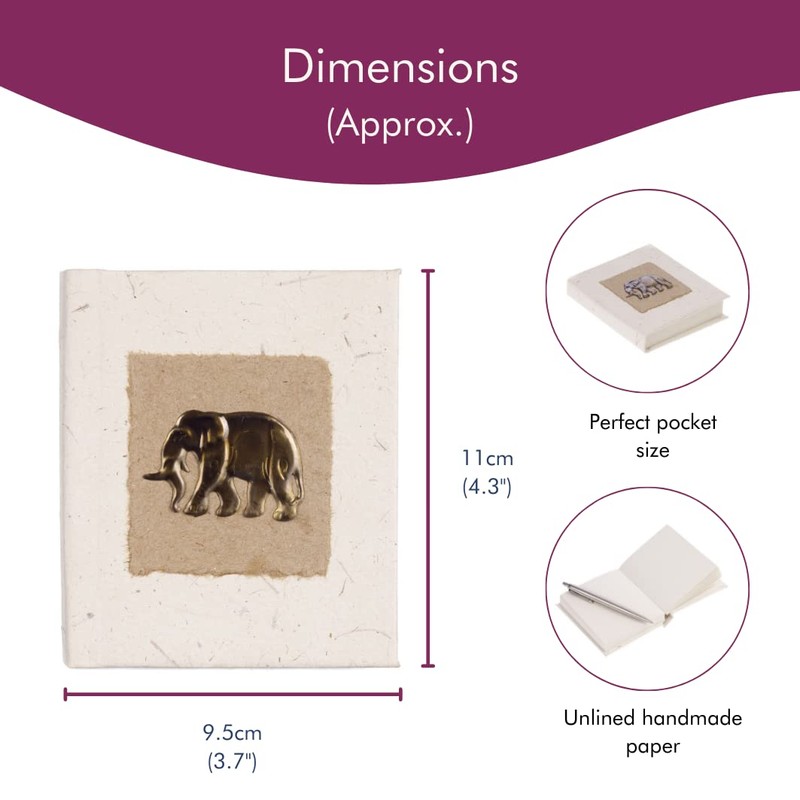 Elephant Dung Notebook | Handmade, Fair Trade & Eco Friendly