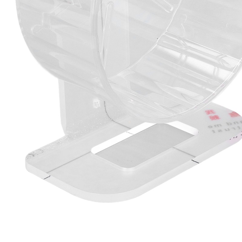 Silent Hamster Wheel with Stand Prevent Slip Clear Acrylic Hamster