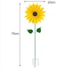 Sunflower Windmill Metal Windmill Garden Stake Wind Sculptures for Balcony