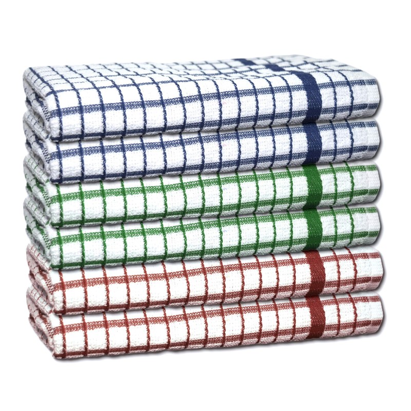 A & B TRADERS 100% Cotton Terry Towelling Tea Towels