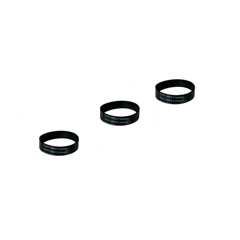 Oreck XL Upright 0300604 Premium Replacement Belts 3 Pack