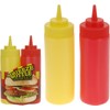 Abrus® Set of 2 Sauce Dispenser | Plastic Handy Squeeze