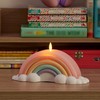 Luminara Flameless Home Decor - Pastel Crystal Rose Rainbow LED