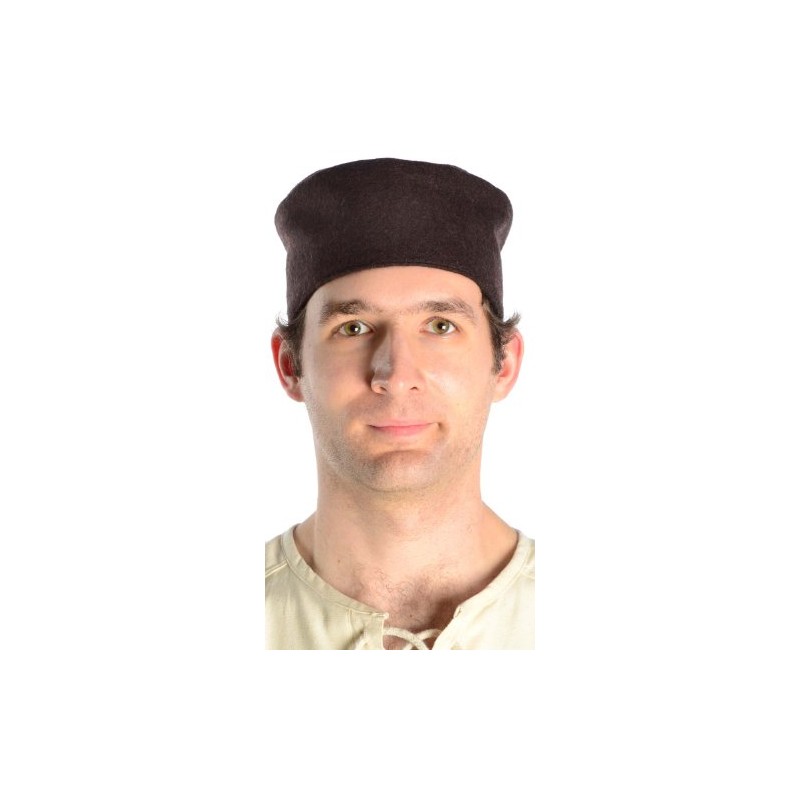 HEMAD Men's Medieval Woolen Cap – XL Brown
