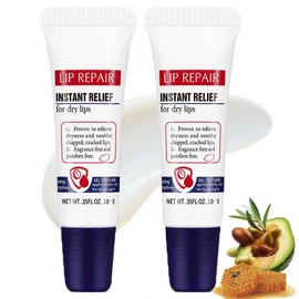 2PCS Lip Repair Balm Set – Intensive Moisturizing Ointment for Dry, Chapped Lips. Long-Lasting Hydration and Protection For Day and Night. Perfect for Cracked Lips, Comes in Tubes for Easy Application