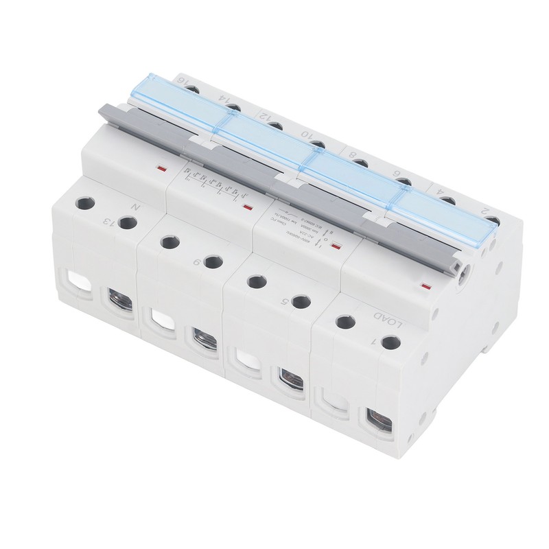 400VAC Dual Power Manual Transfer Switch DIN Rail Mount Single