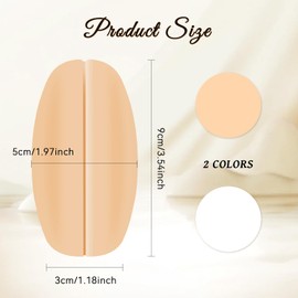 8 Pairs Silicone Shoulder Pads Bra Strap Cushions Holder Non-Slip Shoulder Protectors Discomfort Ease for Women Girls - (White+Nude)