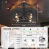 Depuley Outdoor Ceiling Fan with Light: 20" Caged Ceiling Fans