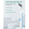 2 Pieces Dental Mirror with Light - LED Lighted Teeth