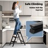 HillhutApex 3 Step Ladder, Lightweight Portable 3 Step Stool with