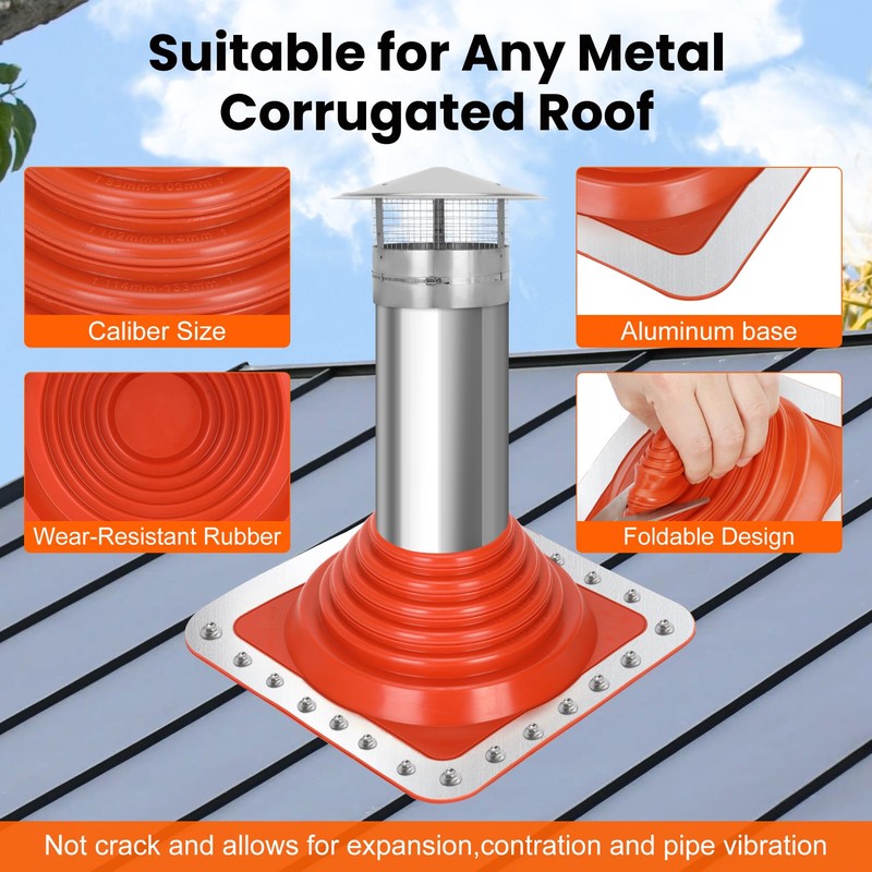 #3 Metal Roof Pipe Flashing, Metal Roofing Pipe Flashing Boot