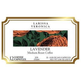 Lavender Medium Roast Coffee (Single Serve K-Cup Pods) (Gourmet, Naturally Flavored, Whole Coffee Beans) (12 pods, ZIN: 573288)