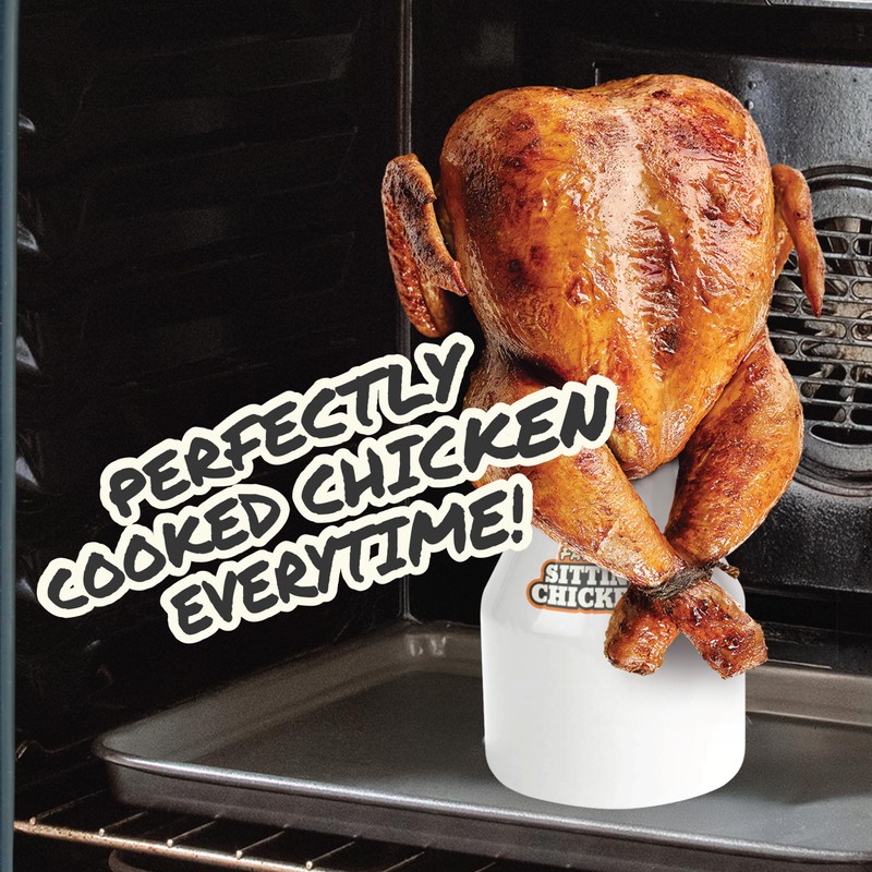 Ceramic Beer Can Roaster with 4 Steam Holes for More