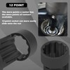 CTcar Nut Socket, Strut Socket Tool 5 Pieces 12 Point