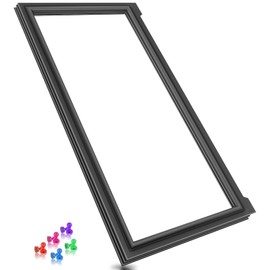 Upgraded W11378944 Refrigerator Door Gasket Compatible with Whirlpool Refrigerator Door Gasket W10163898 WPW10435969 W10162891 Maytag Refrigerator French Door Gasket Seal AFI2538AEB13 Door Seal, Black