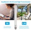 Nelawya WiFi Antenna Dual Band 2.4GHz 5GHz 5.8GHz 8dBi RP-SMA
