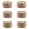 SANJAOYEE テーピングテープ テーピング 伸縮 6巻入 2.5cm*4.5m 自着性テープ 粘着包帯 テーピング バンデージ