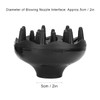 3Pcs Multifunction Blow Dry Nozzle Set Black Plastic Cordless Includes