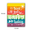 "I Think I'll Just Be Happy Today" Inspirational Quote Canvas