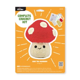 Bucilla Complete Crochet Kit, Juno The Mushroom, 5"
