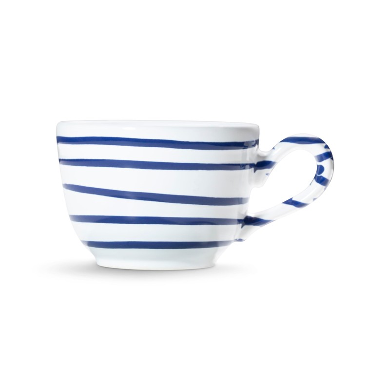 GMUNDNER KERAMIK Dark Blue Flamed Coffee Cup 0.19 L Handmade