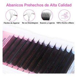 Itntfn Blister Extensiones De Pestañas 4d W Shaped Mink Lash                                                                                          