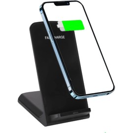 Yoidesu Soporte de Carga Inalámbrica, Cargador Inalámbrico Rápido de 15 W Certificado por Qi para X, para 8, para 8plus, para S6 7 8, para S6 Edge S7 Edge S8+, Estación