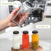 SZUAH 8 oz Glass Juice Bottles with Lids 6 Pack,Reusable