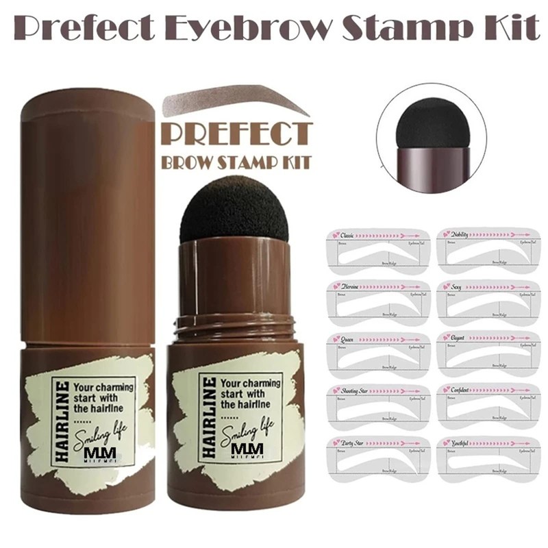 Eyebrow Stamp, Eyebrow Stencil, Eyebrow Stamp, Eyebrow Tattoo, 10 Sets