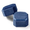 Papten 3 Slots Ring Box Velvet Ring Gift Box Wedding
