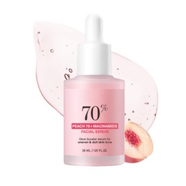Peach 70 Niacinamide Serum, Dark Spot Correcting Serum, Facial Serum for Oily Skin, Hydrating Face Serum, Daily Clean Beauty Skincare, Face Serum for Women for All Skin Type (30ml/1.01fl.OZ)