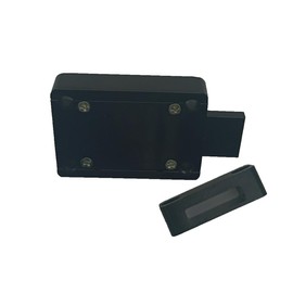 MINMHDONGX-Small Swivel Latch Lock for All Kinds of Wooden Fence Chicken Coop Window Cabinet Door Bedroom Door Patio (Black)