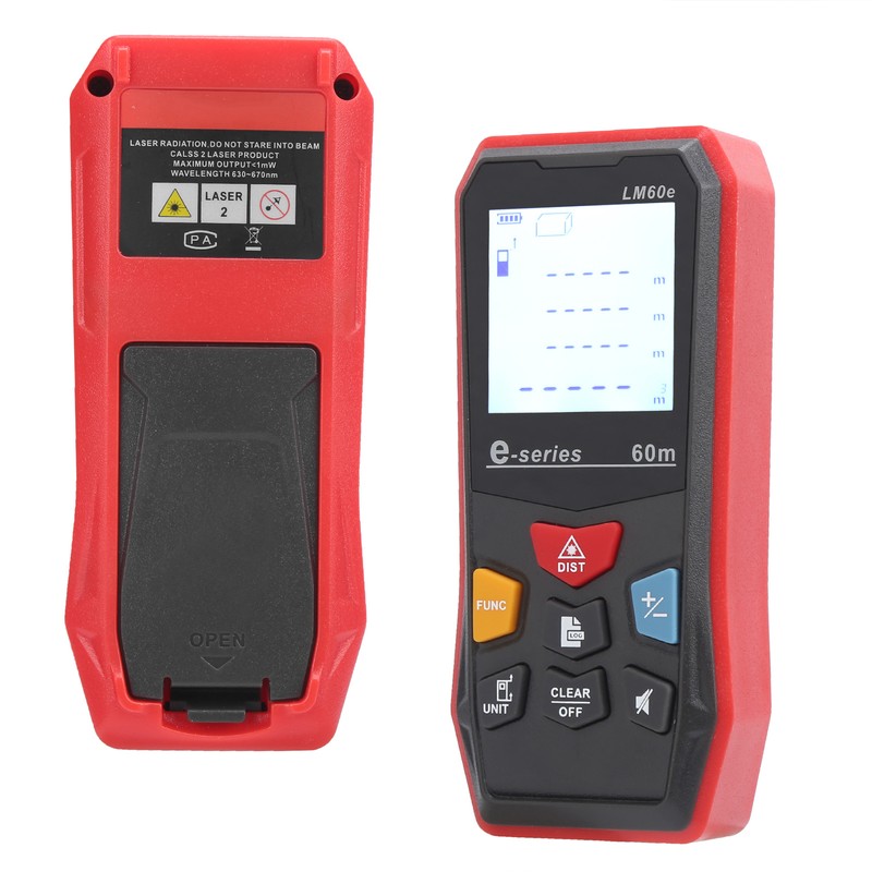 LM60e Digital Infrared Laser Distance Meter Portable 60m Range Finder