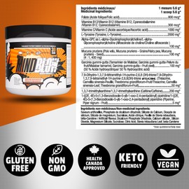Mind Blow Energy Nootropic Brain Supplement for Energy, Focus, Mood & Motivation with Caffeine, L-Tyrosine & Alpha GPC for Students, Gamers, Hard workers & Busy Lifestyles-30 Servings (Peach Mango)