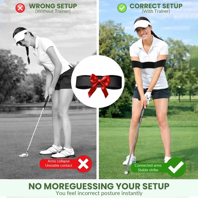qbjgr Golf Swing Trainer Practice Ball + Free Golf Arm