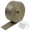 Titanium Exhaust Heat Tape Wrap, 2”x 50 Ft, Motorcycle Fiberglass