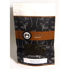 Mahamosa Earl Grey Black Tea Blend and Tea Filter Set: 2 oz Blue Lady Earl Grey Black Tea, 100 Loose Leaf Tea Filters (Bundle- 2 items)(Tea Ingredients: Whole leaf black, blue mellow blossoms, lavender flowers and bergamot flavor)
