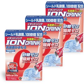 FINE JAPAN Sports Drink Ion Drink Lactic Acid Bacteria Plus Yogurt Flavor Lactic Acid Bacteria 10 Billion Sugar Zero Fat Zero Made in Japan 20 Packets x 3 Sets